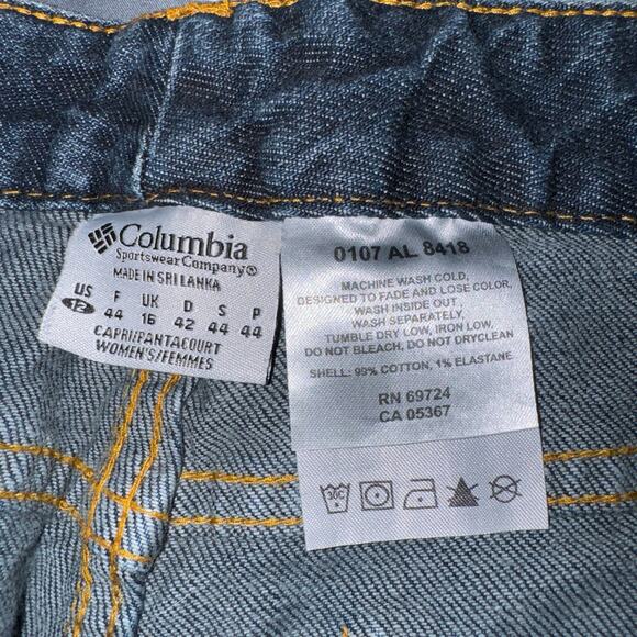 NWOT Columbia Denim Capris Sz 12 - Picture 3 of 4